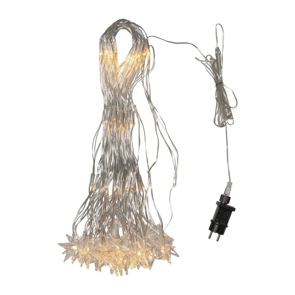 Julepynt|Vinduesdekoration ^ STAR TRADING LED-lysnet StarNet klar plast længde 480 cm 160 LED'er
