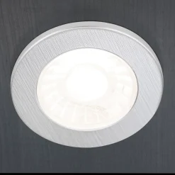 Underskabsbelysning ^ ORION LED-møbelindbygningsspot Artist, sæt med 3, sølv