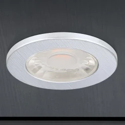 Underskabsbelysning ^ ORION LED-møbelindbygningsspot Artist, sæt med 3, sølv