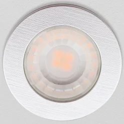 Underskabsbelysning ^ ORION LED-møbelindbygningsspot Artist, sæt med 3, sølv