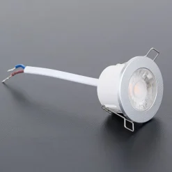 Underskabsbelysning ^ ORION LED-møbelindbygningsspot Artist, sæt med 3, sølv