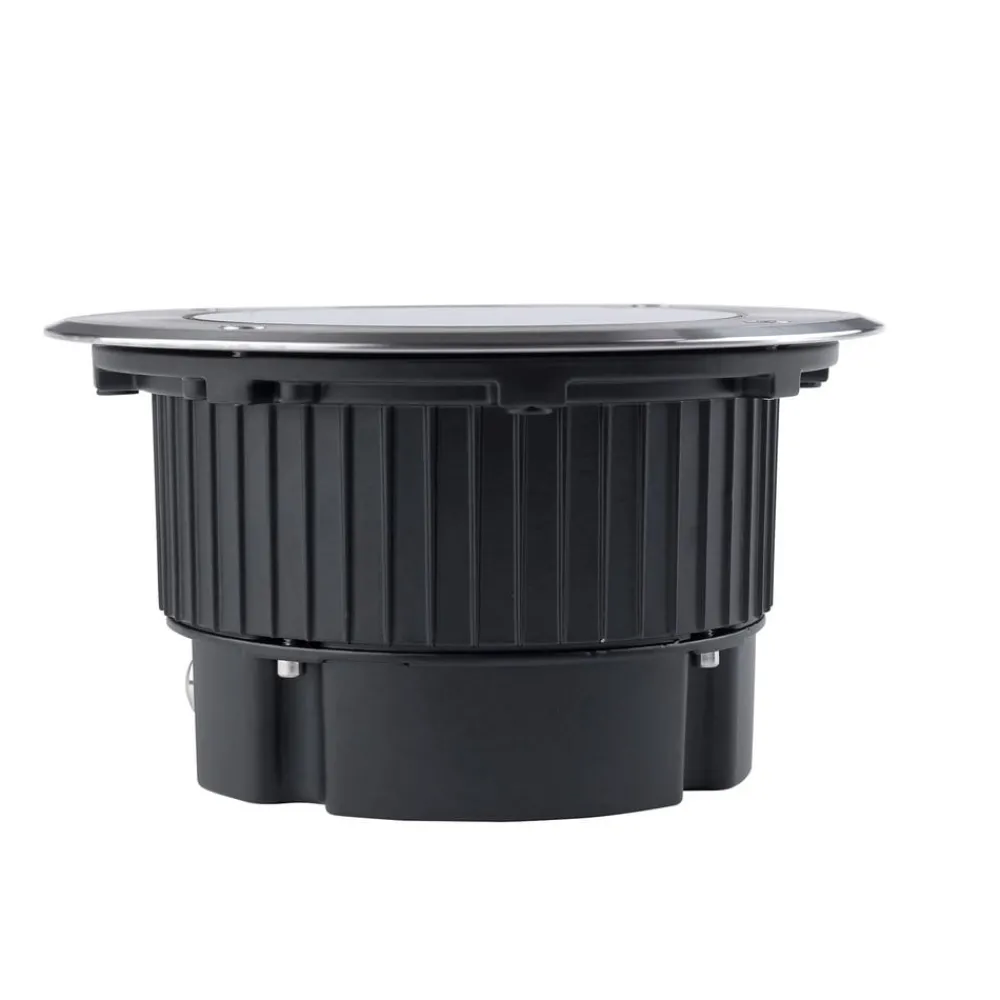 LEDS-C4 Nedgravet Udebelysning|Udendørs Spot > LED nedgravningslampe Gea, Ø 18 cm, 3000K, stål
