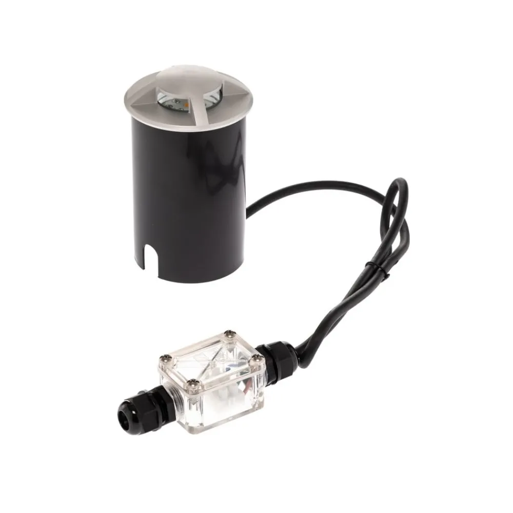 Nedgravet Udebelysning|Udendørs Spot ^ Lucande LED nedgravningsspot Anina i aluminium