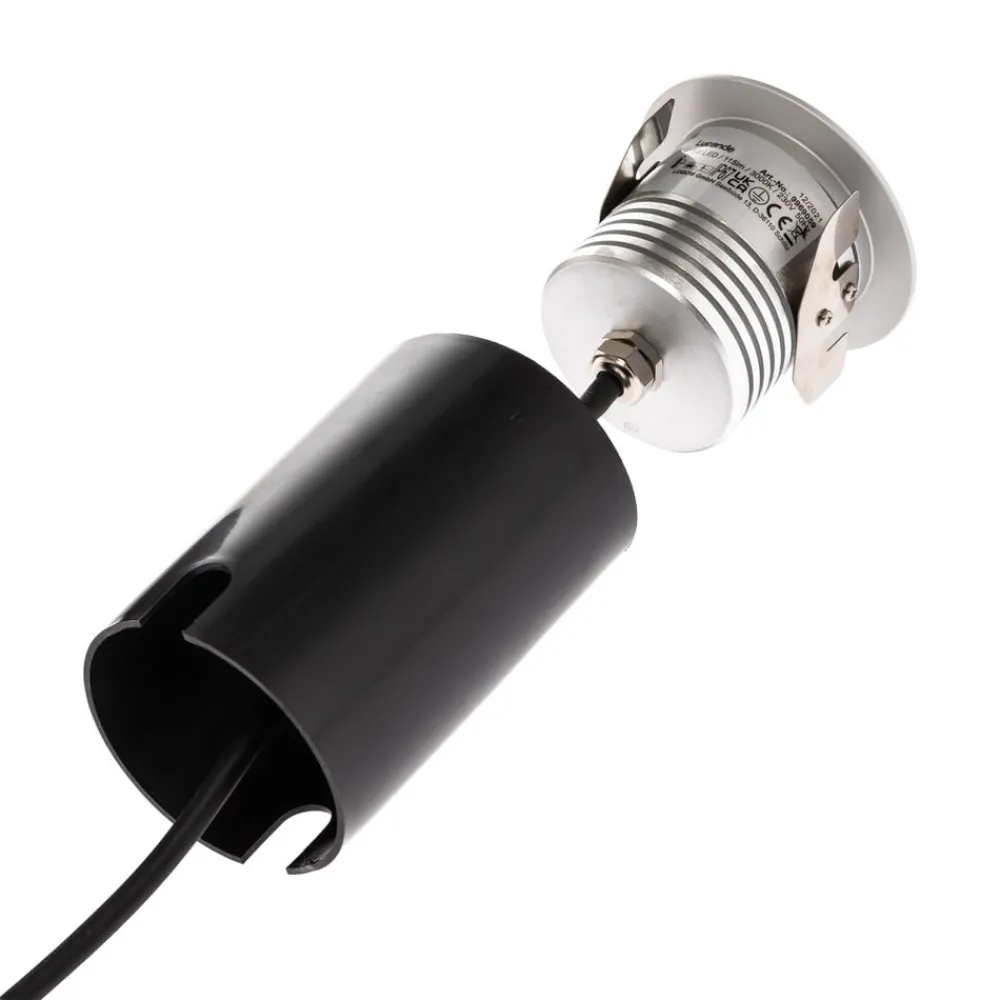 Nedgravet Udebelysning|Udendørs Spot ^ Lucande LED nedgravningsspot Anina i aluminium