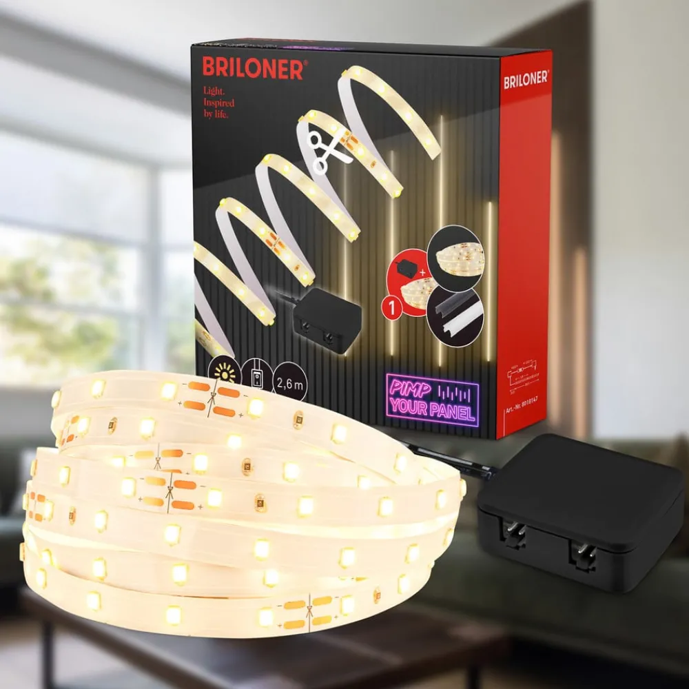 Briloner Dekorationsbelysning|Led Strips > LED-panel Pimp your panel, startsæt, længde 2,6 m