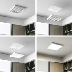 Arbejdsrum/Kontor ^ Deko-Light LED-panel PRO OFFICE SANO, 63 x 63 cm, DALI, hvid metal CCT