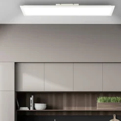 Briloner Arbejdsrum/Kontor > LED-panel Simple A, hvid, 100 x 25 cm, metal, 4.000 K