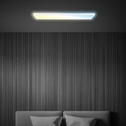 Briloner Arbejdsrum/Kontor > LED-panel Tava CCT, hvid, 98 x 20 cm, baggrundsbelysning, plast