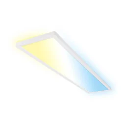 Briloner Arbejdsrum/Kontor > LED-panel Tava CCT, hvid, 98 x 20 cm, baggrundsbelysning, plast