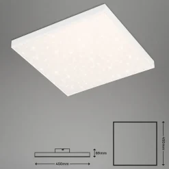 Arbejdsrum/Kontor ^ Briloner LED-panel uden ramme SL WiFi Bluetooth 45x45cm