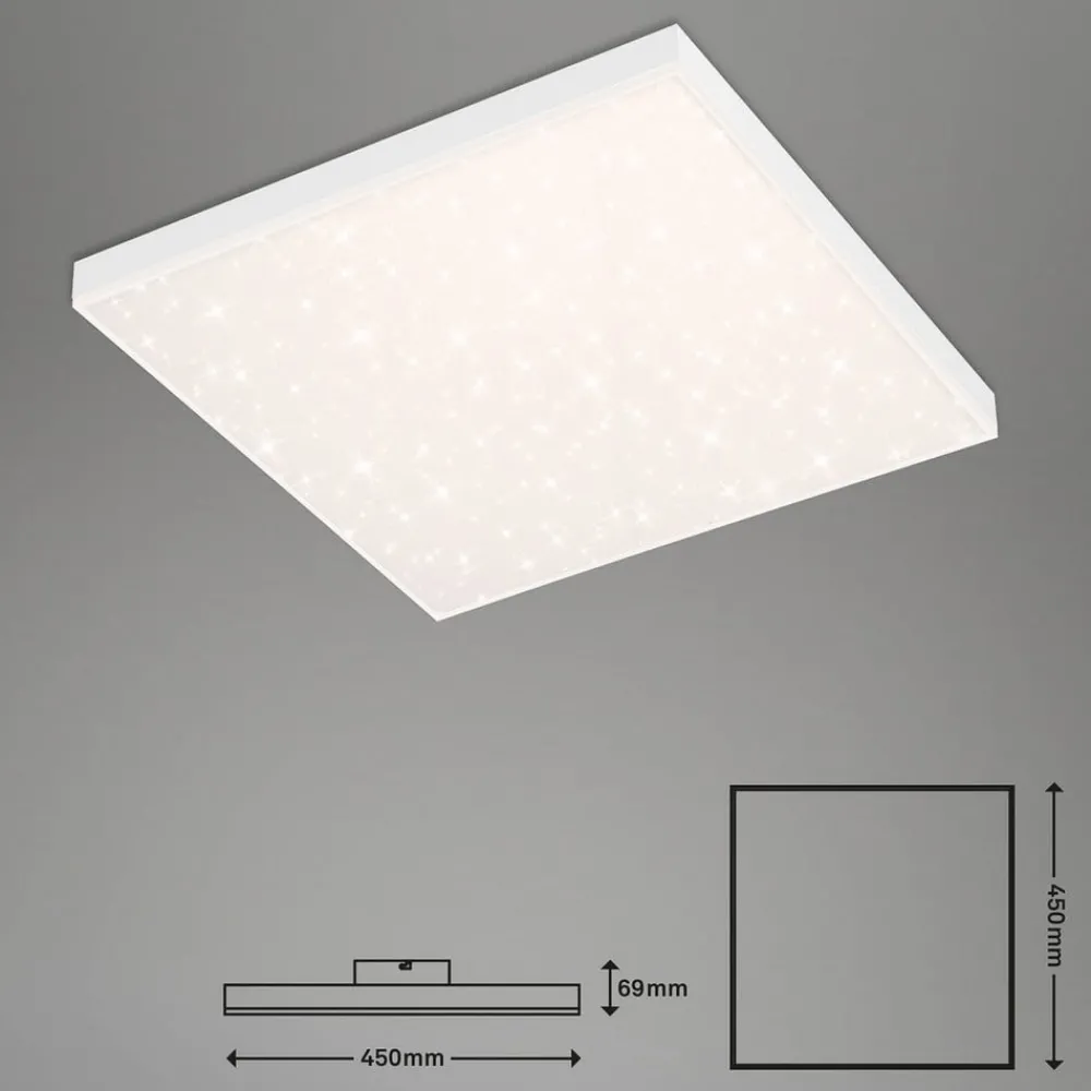 Arbejdsrum/Kontor ^ Briloner LED-panel uden ramme SL WiFi Bluetooth 45x45cm