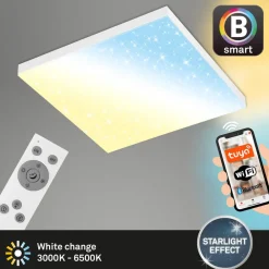 Arbejdsrum/Kontor ^ Briloner LED-panel uden ramme SL WiFi Bluetooth 45x45cm
