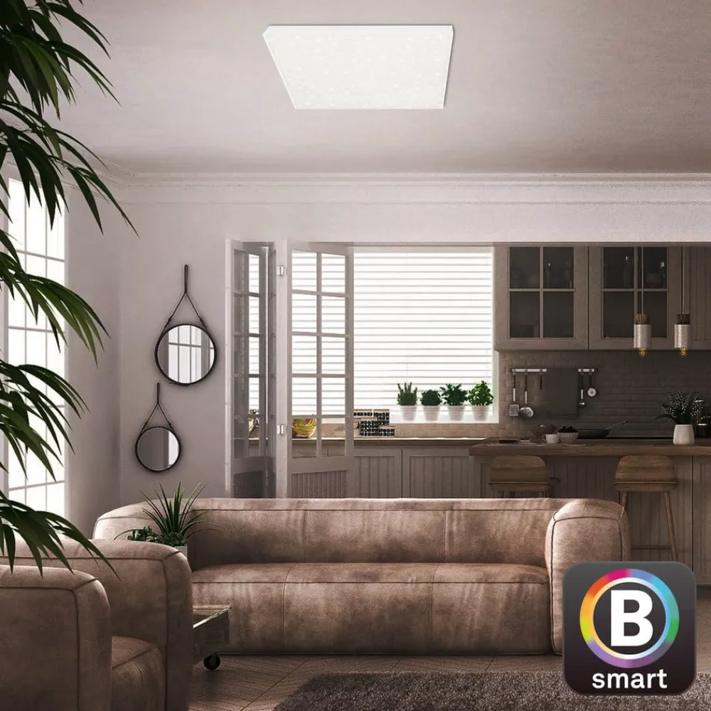 Arbejdsrum/Kontor ^ Briloner LED-panel uden ramme SL WiFi Bluetooth 45x45cm