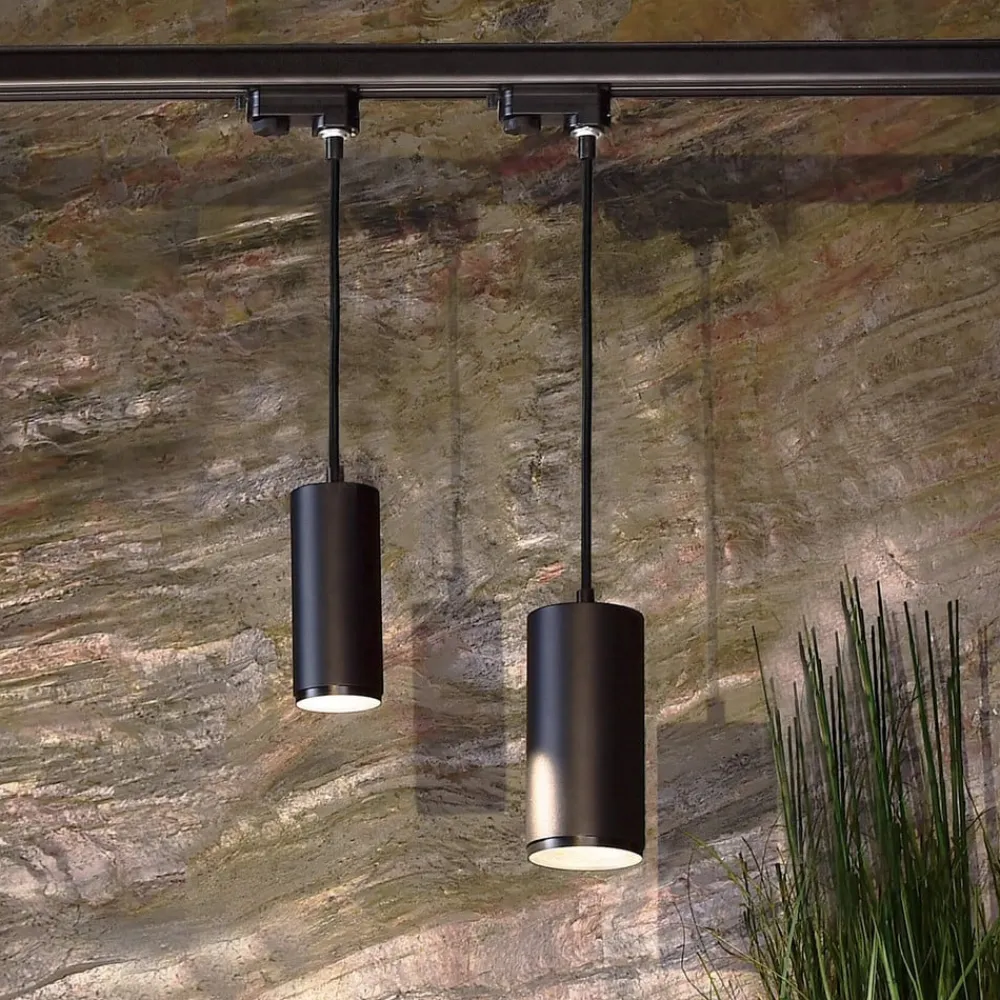 Deko-Light Skinnesystem > LED-pendellampe Lucea 3-faset 15W sort