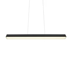 Skinnesystem ^ Trio Lighting LED-pendellampe Paros DUOline, bjælke, sort