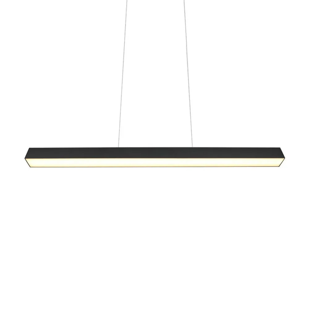 Skinnesystem ^ Trio Lighting LED-pendellampe Paros DUOline, bjælke, sort