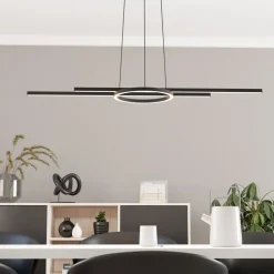 Pendellamper ^ EGLO LED-pendel Zillerio-Z sort ZigBee CCT dim