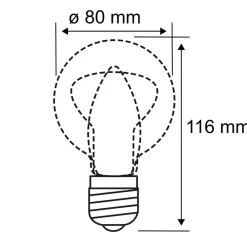 Paulmann Led Pærer > LED-plantepære E27 R80 6,5W