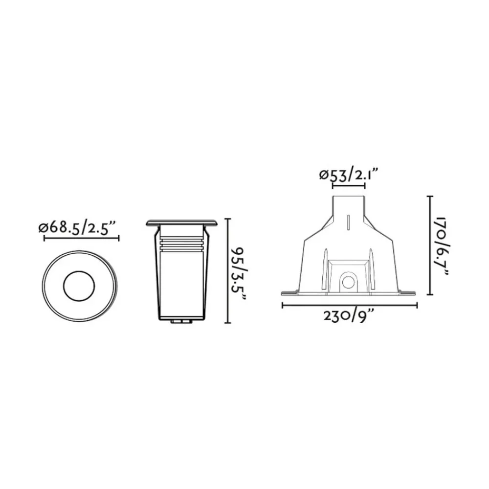 FARO BARCELONA Fontæne- Og Undervandsbelysning > LED-poolbelysning Nok, nikkel, stål, Ø 6,8 cm, IP68