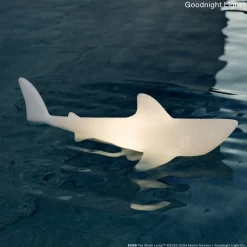 Dekorationsbelysning|Terrassebelysning ^ Goodnight Light LED-pære BOBB the shark lamp, flydende, RGBW