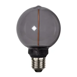 STAR TRADING Dæmpbar Led-Pære|Filament Pære > LED-pære DecoLED One G80 E27 2W sort 1800K 3-trins