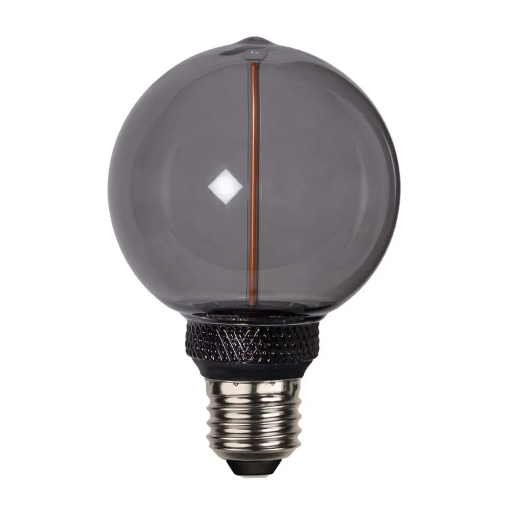 STAR TRADING Dæmpbar Led-Pære|Filament Pære > LED-pære DecoLED One G80 E27 2W sort 1800K 3-trins