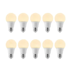 Arcchio Led Pærer > LED-pære E27 A60 8 W 3.000 K opal, sæt med 10 stk