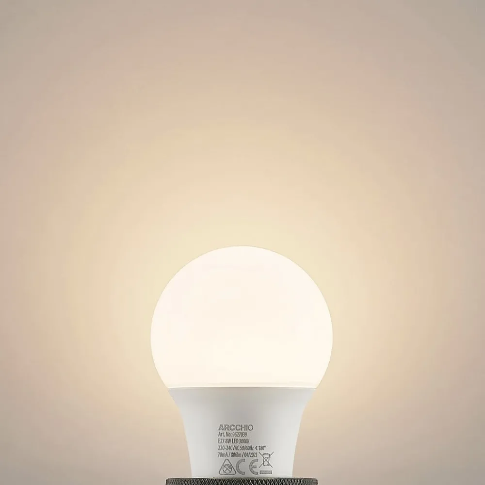 Led Pærer ^ Arcchio LED-pære E27 A60 8 W 3.000 K opal, sæt med 2 stk