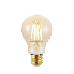 Arcchio Dæmpbar Led-Pære|Filament Pære > LED-pære E27 A60 6,5W 2.500K ravfarvet 3-trins dæmpbar