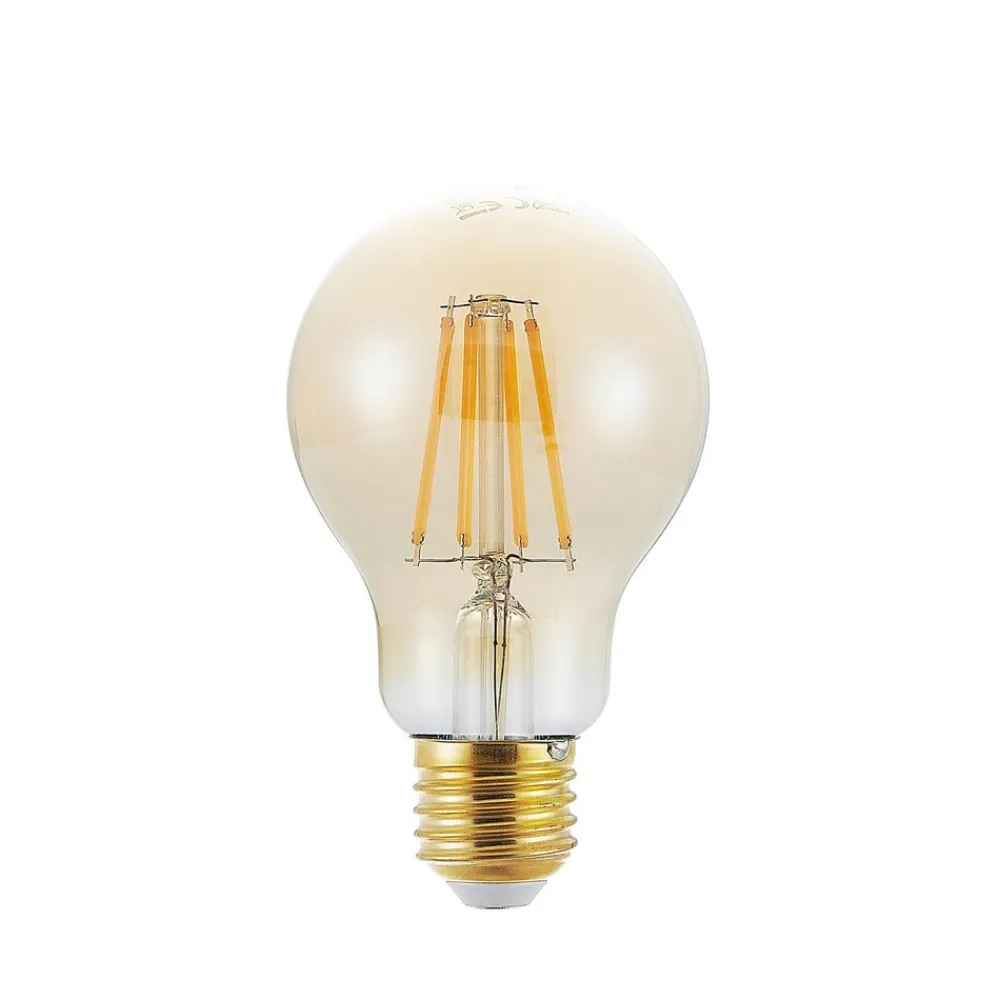 Arcchio Dæmpbar Led-Pære|Filament Pære > LED-pære E27 A60 6,5W 2.500K ravfarvet 3-trins dæmpbar