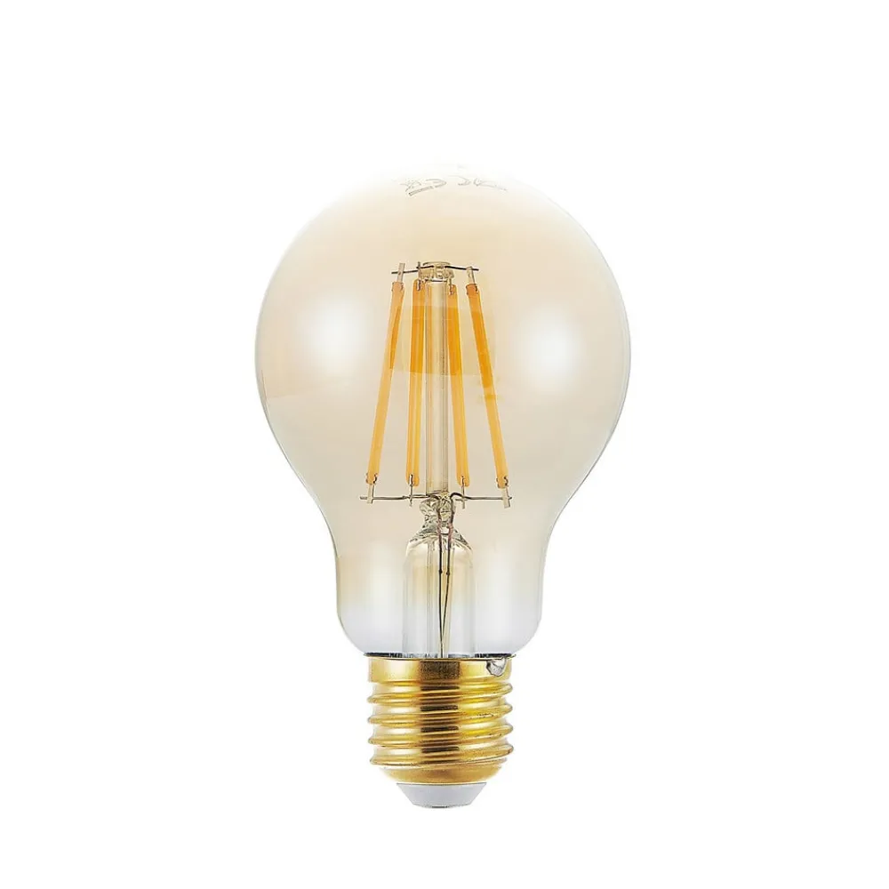 Arcchio Dæmpbar Led-Pære|Filament Pære > LED-pære E27 A60 6,5W 2.500K ravfarvet 3-trins dæmpbar
