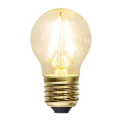 STAR TRADING Filament Pære|Led Pærer > LED-pære E27 G45 filament 1,5W 2.100 K Soft Glow