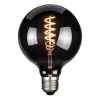 Filament Pære ^ FH Lighting LED-pære, E27, G125, røgfarvet, 4 W, 1800 K, 60 lm