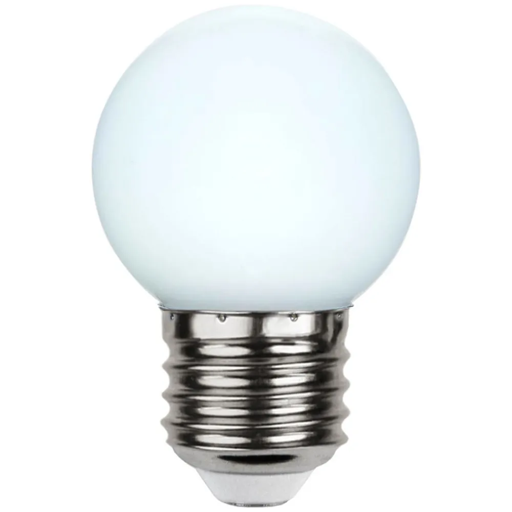 STAR TRADING Led Pærer > LED-pære E27 G45 til lyskæder, hvid 6.500K