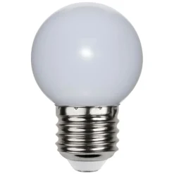 STAR TRADING Led Pærer > LED-pære E27 G45 til lyskæder, hvid 6.500K