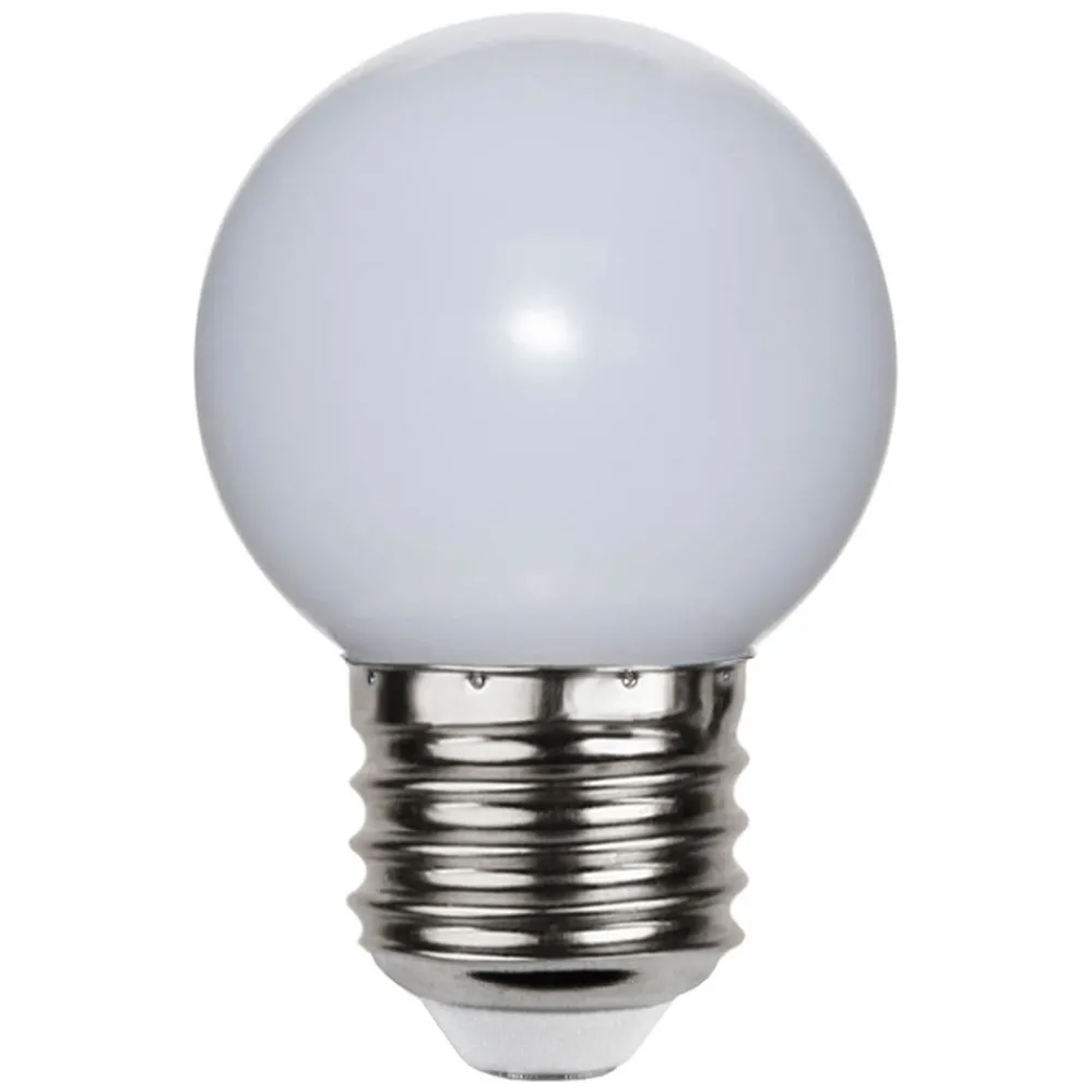 STAR TRADING Led Pærer > LED-pære E27 G45 til lyskæder, hvid 6.500K