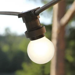 Led Pærer ^ STAR TRADING LED-pære E27 G45 til lyskæder, hvid 2.700K