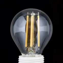 Dæmpbar Led-Pære|Filament Pære ^ ORION LED-pære E27 G45 4,5 W filament klar 827, dæmpes