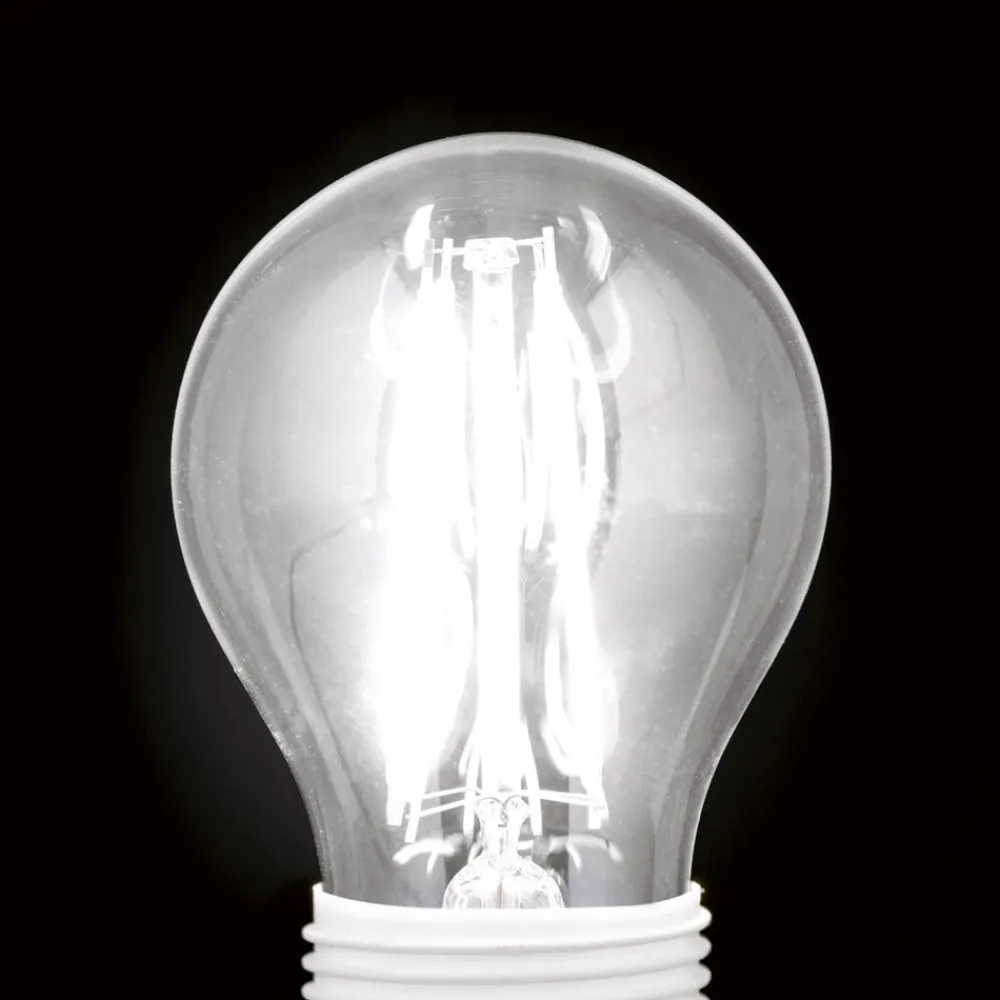 Dæmpbar Led-Pære|Filament Pære ^ ORION LED-pære E27 G45 4,5 W filament klar 827, dæmpes