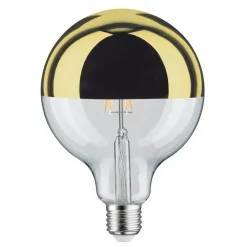 Paulmann Dæmpbar Led-Pære|Filament Pære > LED-pære E27 G125 827 6,5W Hovedspejl guld