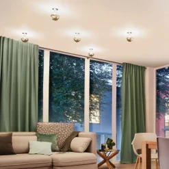 Paulmann Dæmpbar Led-Pære|Filament Pære > LED-pære E27 G125 827 6,5W Hovedspejl guld