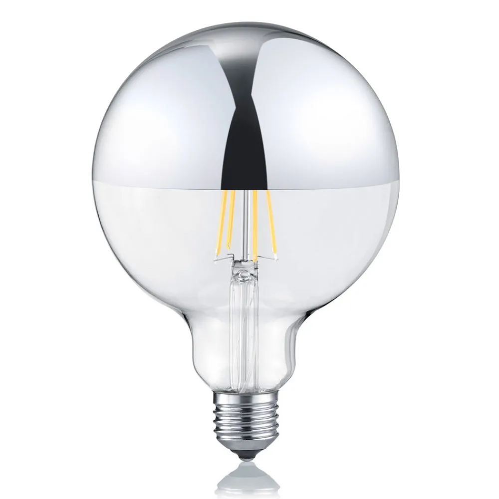 Trio Lighting Dæmpbar Led-Pære|Filament Pære > LED-pære E27 G125 7W 2.700K dæmpbart spejlhoved