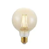 Dæmpbar Led-Pære|Filament Pære ^ Arcchio LED-pære E27 G95 6,5W 2.500K ravfarvet 3-trins dæmpbar