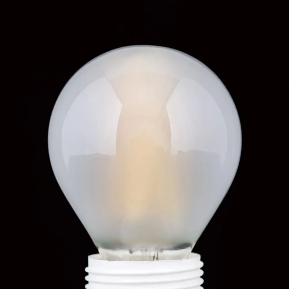 Dæmpbar Led-Pære|Led Pærer ^ ORION LED-pære E27 G45 4,5 W mat 827, kan dæmpes