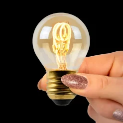 Lucide Dæmpbar Led-Pære|Filament Pære > LED-pære E27 G45 3W ravfarvet 2.200K dæmpbar