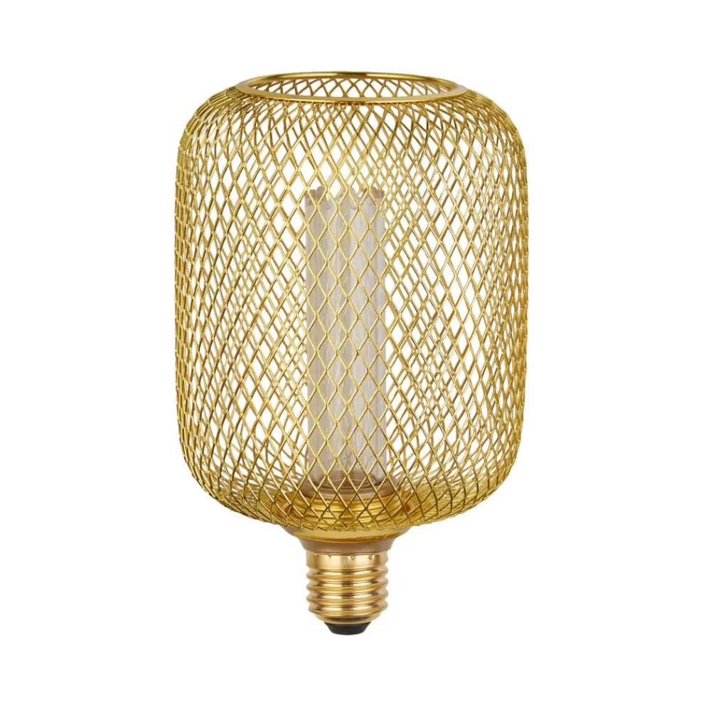 Searchlight Dæmpbar Led-Pære > LED-pære E27 Mesh 3,5W 1.800K guld