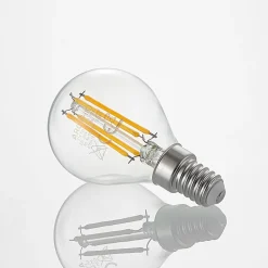 Arcchio Dæmpbar Led-Pære|Filament Pære > LED-pære E14 P45, 4W, klar, 2.700K, dæmpbar, sæt med 3 stk