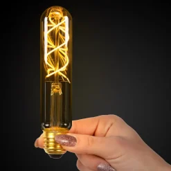 Lucide Dæmpbar Led-Pære|Filament Pære > LED-pære E27 rør T30 5W 2,200K, dæmpbar 15cm