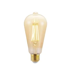 Dæmpbar Led-Pære|Led Pærer ^ Arcchio LED-pære E27 ST64 6,5W 2.500K ravfarvet 3-trins dæmper