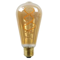 Lucide Led Pærer > LED-pære E27 ST64 4W 2.200K rav med sensor